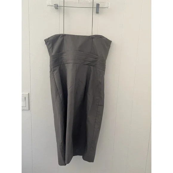 J.Crew Raquel Dress Cotton Cady In Graphite Sz 6 Gray Bridesmaid Party $235 - Picture 3 of 6